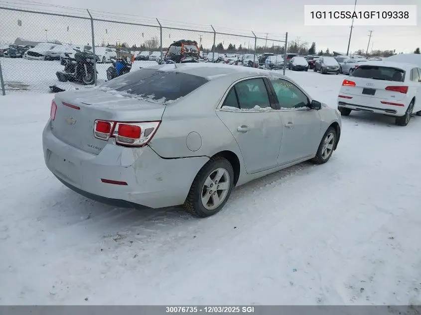 1G11C5SA1GF109338 2016 Chevrolet Malibu Limited Lt
