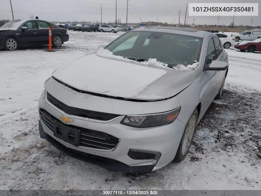 1G1ZH5SX4GF350481 2016 Chevrolet Malibu Premier