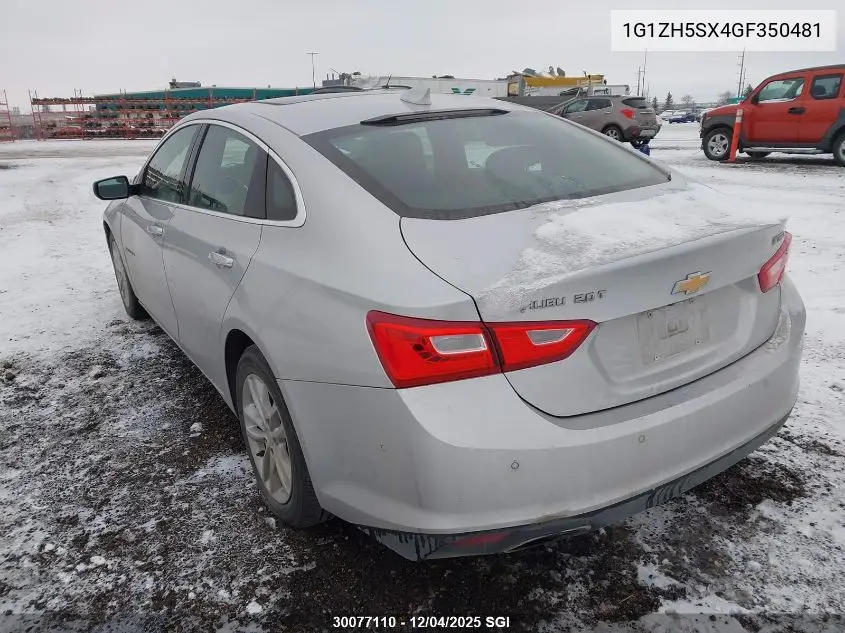 1G1ZH5SX4GF350481 2016 Chevrolet Malibu Premier