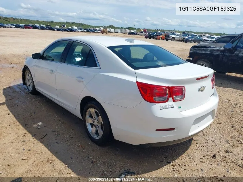 2016 Chevrolet Malibu Limited Lt VIN: 1G11C5SA0GF159325 Lot: 39629102