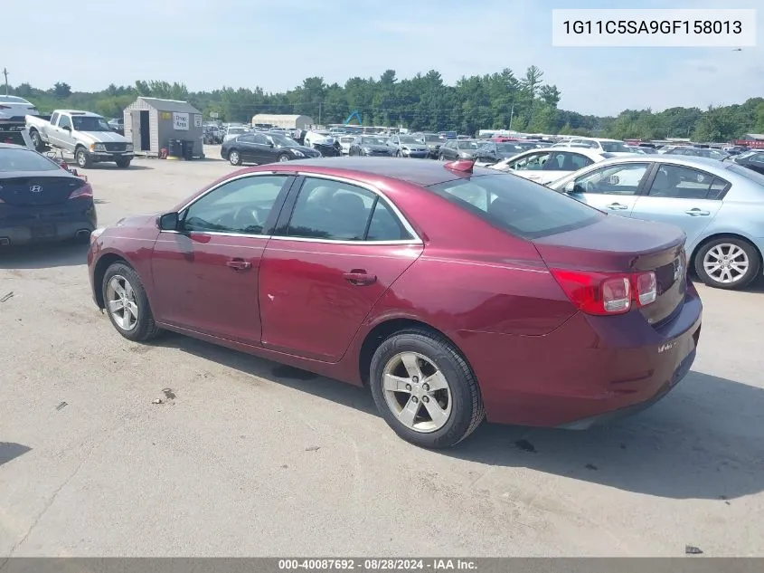 2016 Chevrolet Malibu Limited Lt VIN: 1G11C5SA9GF158013 Lot: 40087692