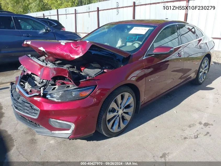 2016 Chevrolet Malibu Premier VIN: 1G1ZH5SX1GF230279 Lot: 40427970