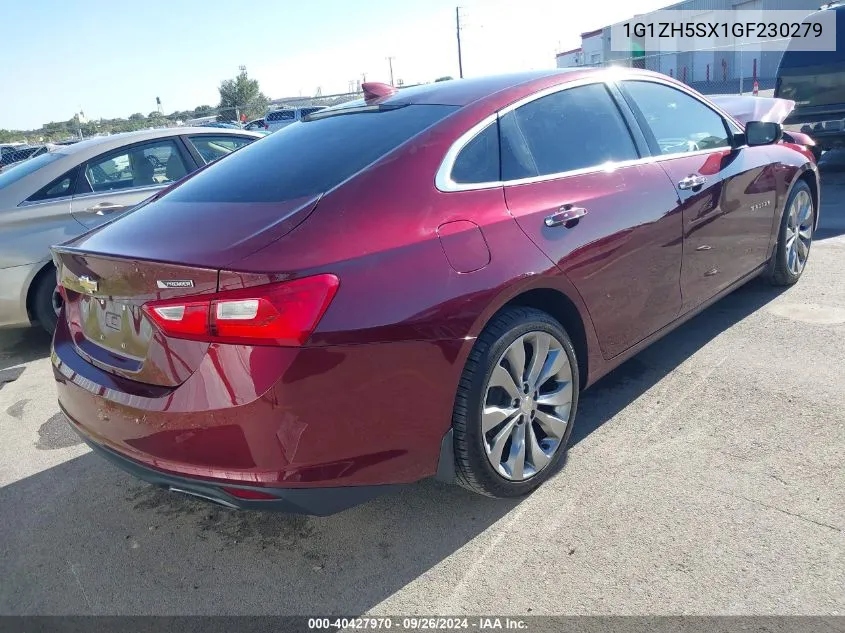 1G1ZH5SX1GF230279 2016 Chevrolet Malibu Premier