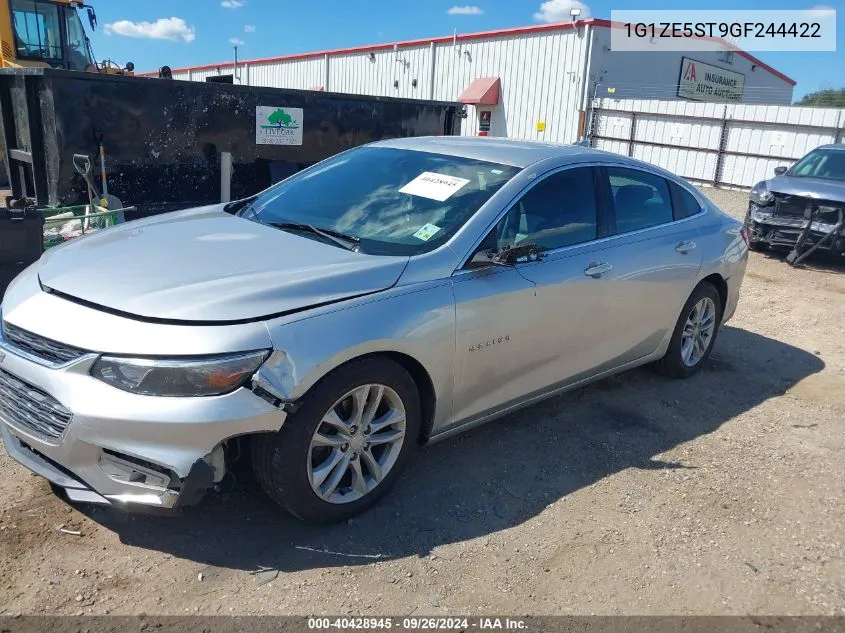 2016 Chevrolet Malibu 1Lt VIN: 1G1ZE5ST9GF244422 Lot: 40428945