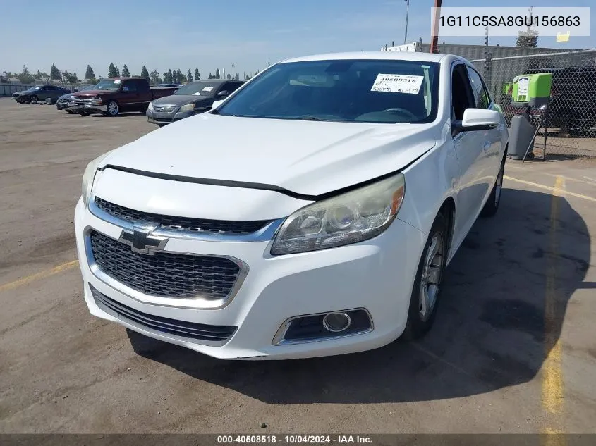 1G11C5SA8GU156863 2016 Chevrolet Malibu Limited Lt