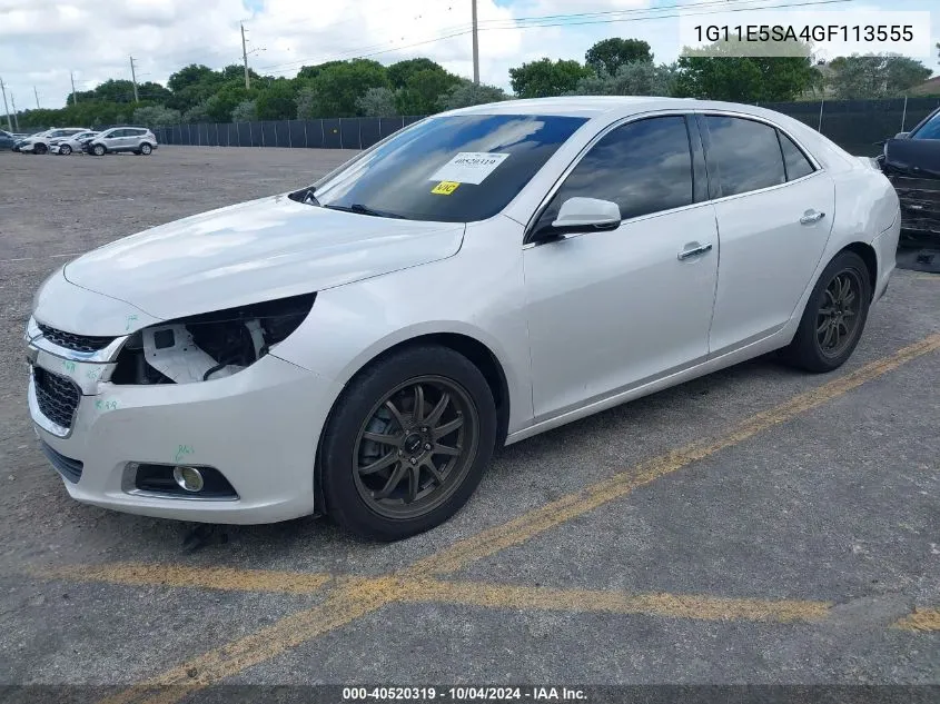 1G11E5SA4GF113555 2016 Chevrolet Malibu Limited Ltz