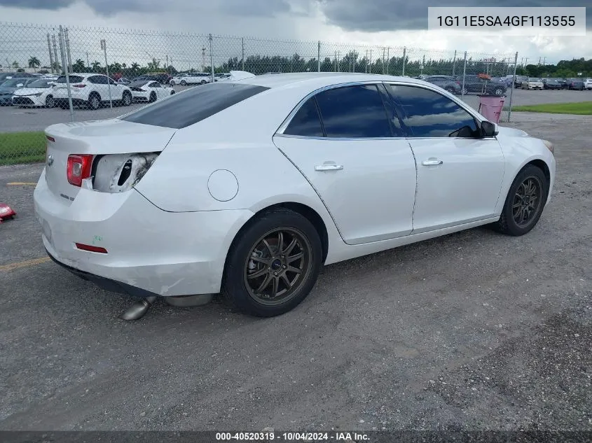 1G11E5SA4GF113555 2016 Chevrolet Malibu Limited Ltz