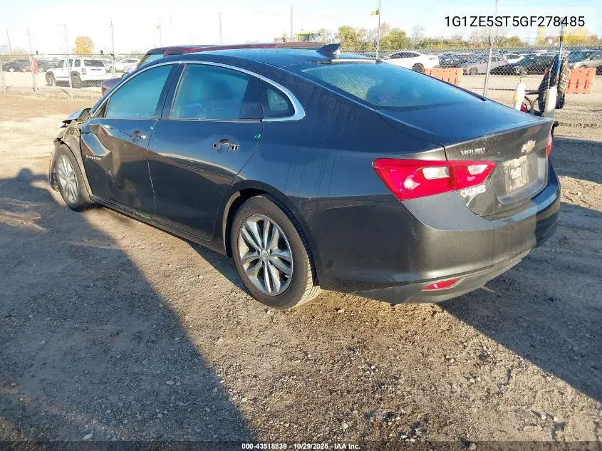 1G1ZE5ST5GF278485 2016 Chevrolet Malibu 1Lt