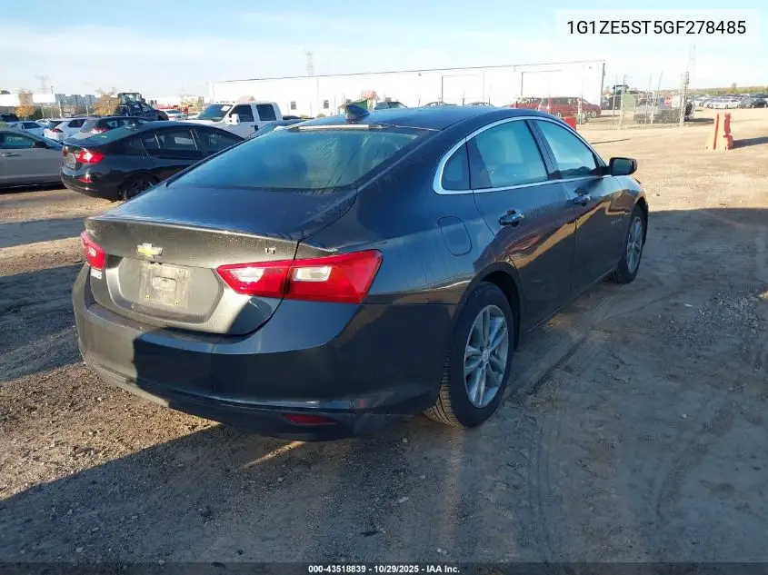 1G1ZE5ST5GF278485 2016 Chevrolet Malibu 1Lt