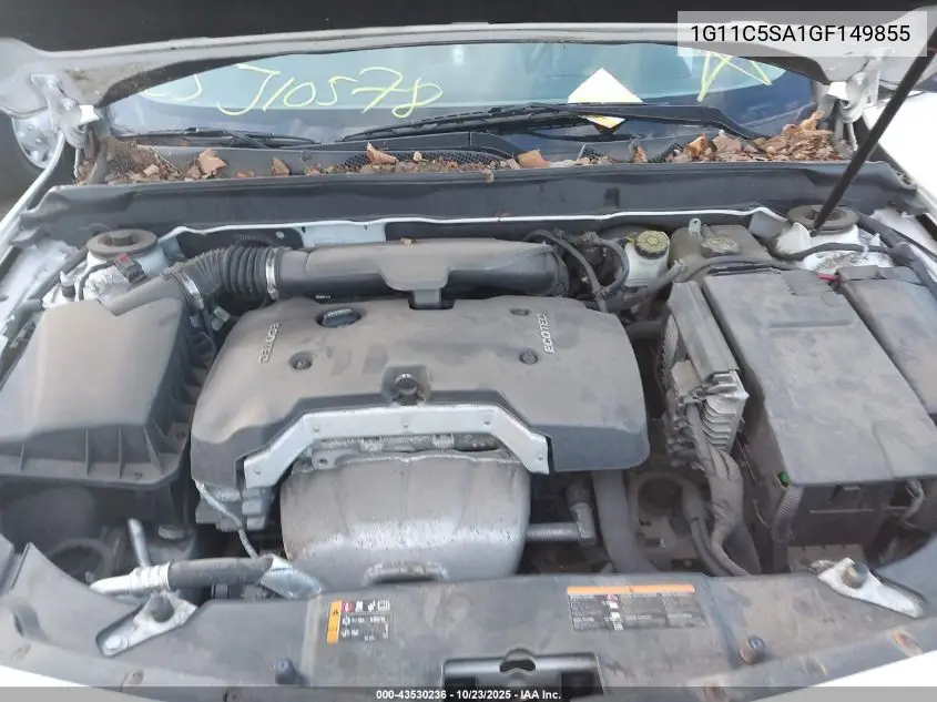 1G11C5SA1GF149855 2016 Chevrolet Malibu Limited Lt