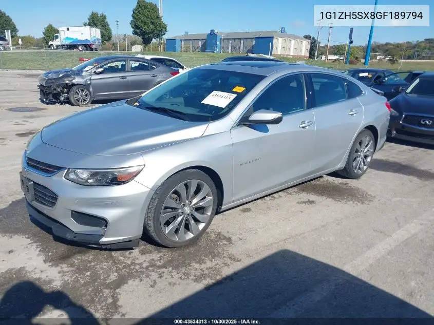 1G1ZH5SX8GF189794 2016 Chevrolet Malibu Premier
