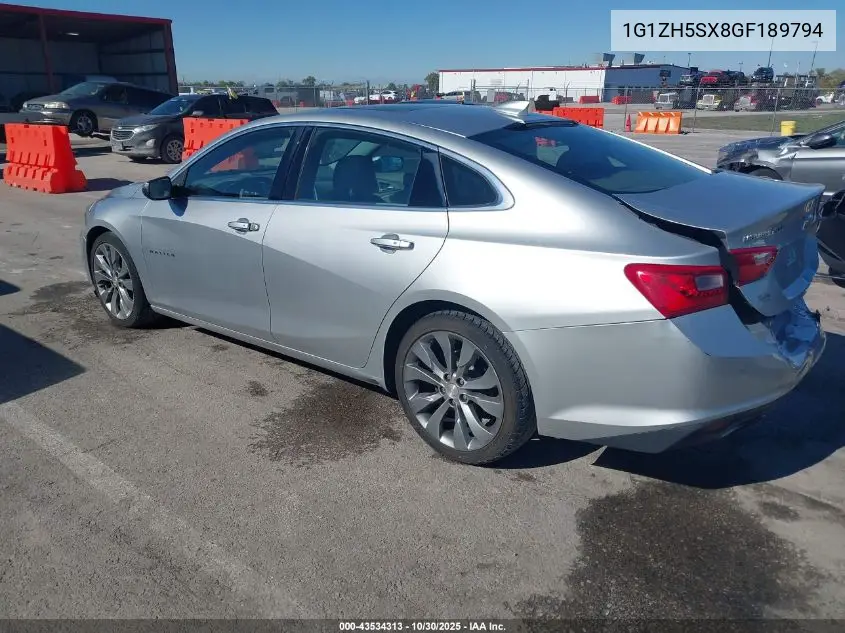 1G1ZH5SX8GF189794 2016 Chevrolet Malibu Premier