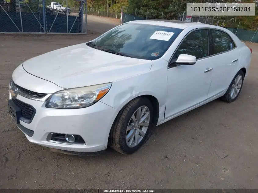 1G11E5SA2GF158784 2016 Chevrolet Malibu Limited Ltz