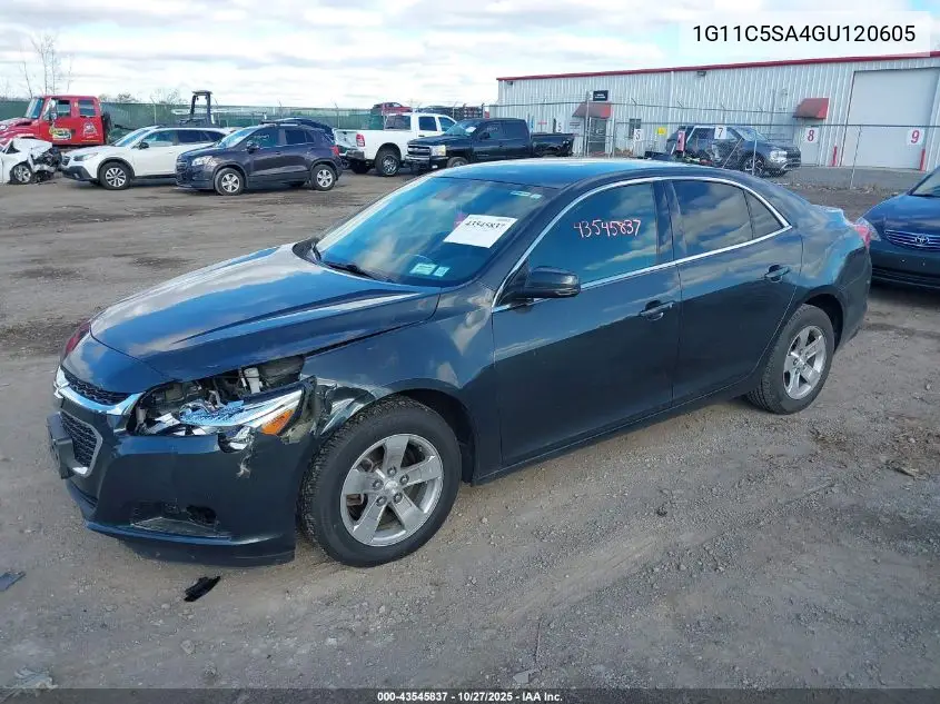 1G11C5SA4GU120605 2016 Chevrolet Malibu Limited Lt
