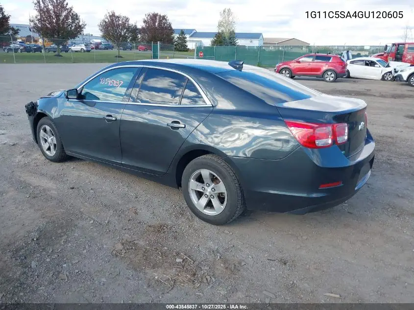 1G11C5SA4GU120605 2016 Chevrolet Malibu Limited Lt
