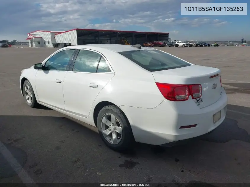 1G11B5SA1GF135263 2016 Chevrolet Malibu Limited Ls