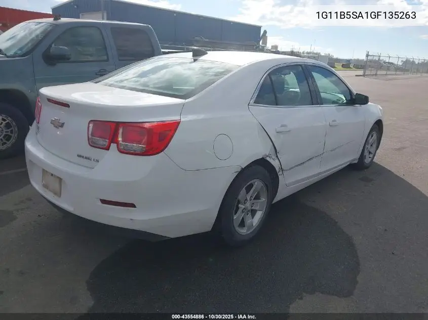 1G11B5SA1GF135263 2016 Chevrolet Malibu Limited Ls