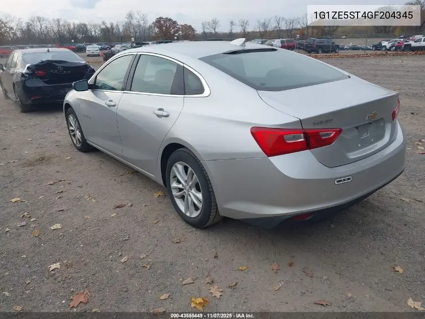 1G1ZE5ST4GF204345 2016 Chevrolet Malibu 1Lt