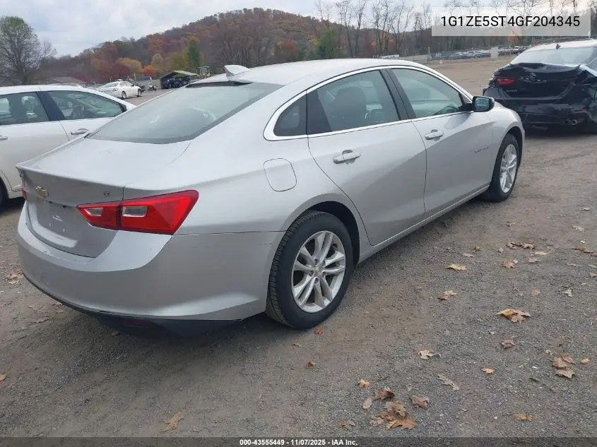 1G1ZE5ST4GF204345 2016 Chevrolet Malibu 1Lt