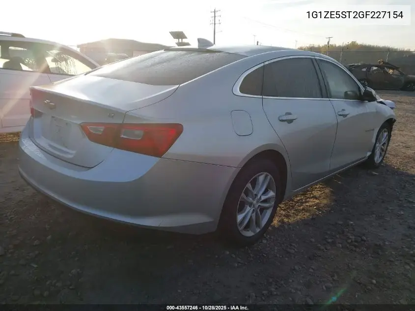 1G1ZE5ST2GF227154 2016 Chevrolet Malibu 1Lt