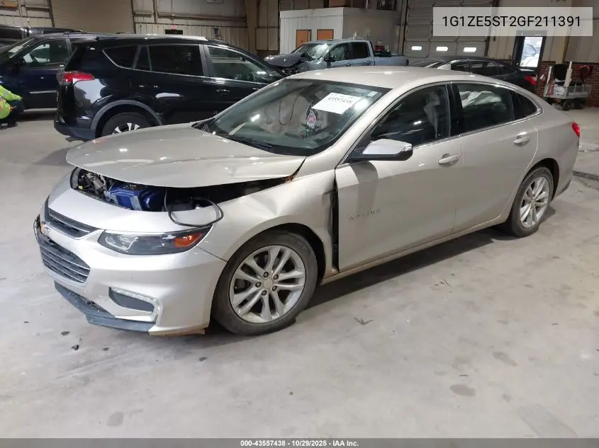 1G1ZE5ST2GF211391 2016 Chevrolet Malibu 1Lt