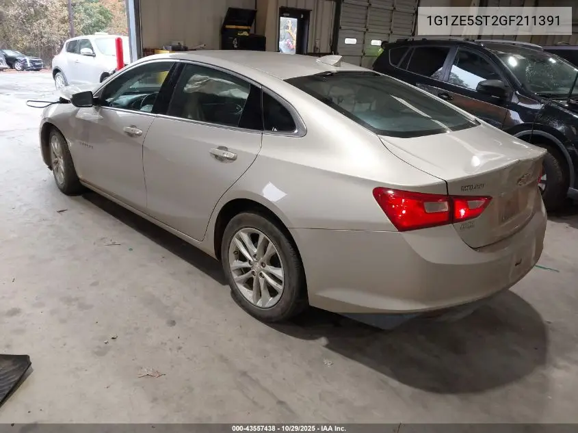 1G1ZE5ST2GF211391 2016 Chevrolet Malibu 1Lt