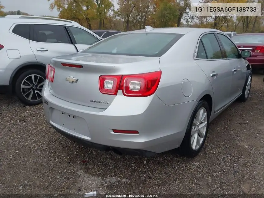 1G11E5SA6GF138733 2016 Chevrolet Malibu Limited Ltz