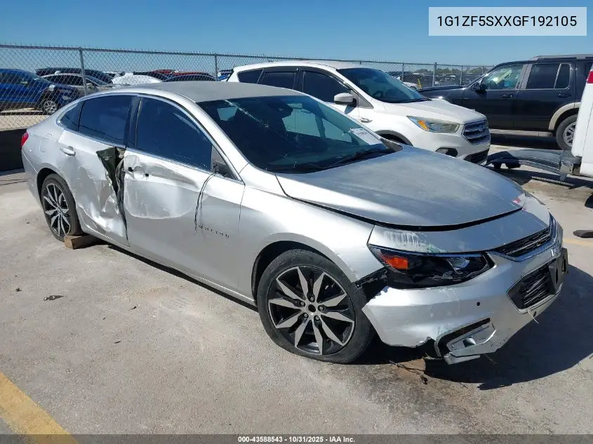 1G1ZF5SXXGF192105 2016 Chevrolet Malibu 2Lt