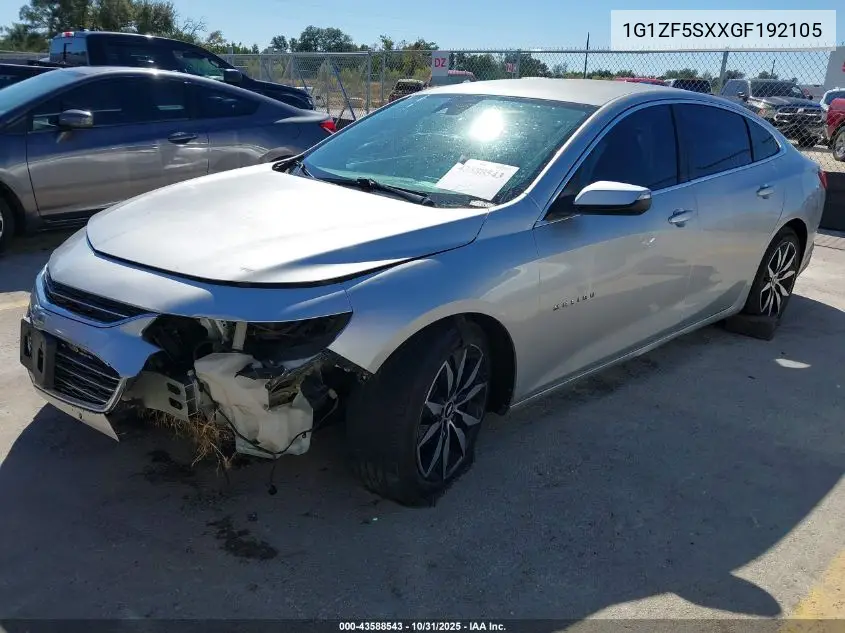 1G1ZF5SXXGF192105 2016 Chevrolet Malibu 2Lt