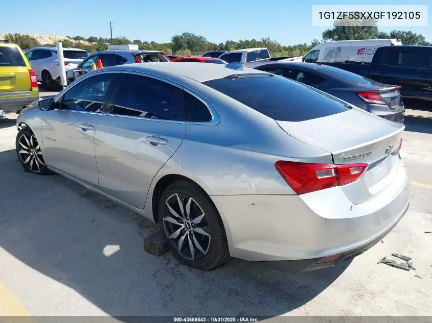 1G1ZF5SXXGF192105 2016 Chevrolet Malibu 2Lt