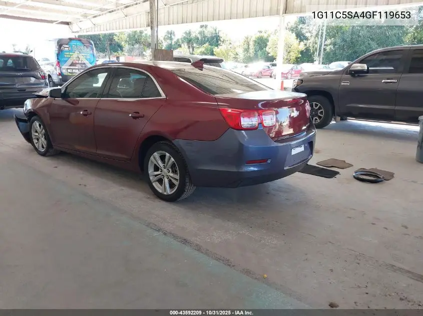 1G11C5SA4GF119653 2016 Chevrolet Malibu Limited Lt