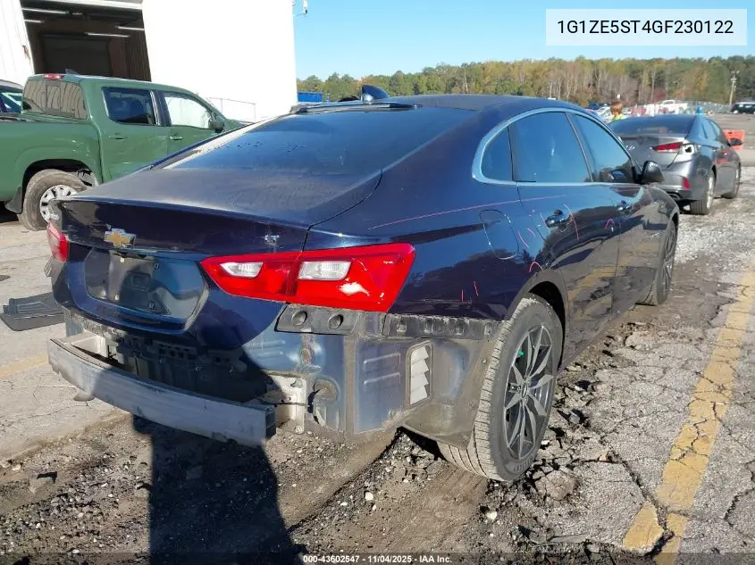1G1ZE5ST4GF230122 2016 Chevrolet Malibu 1Lt