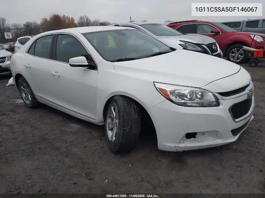 1G11C5SA5GF146067 2016 Chevrolet Malibu Limited Lt