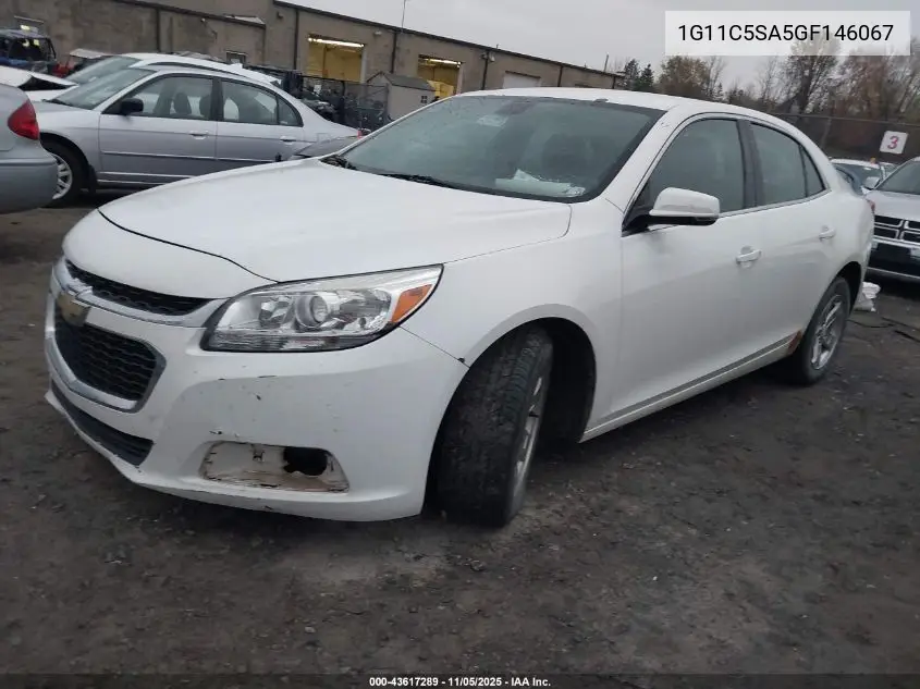 1G11C5SA5GF146067 2016 Chevrolet Malibu Limited Lt