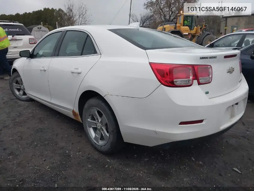 1G11C5SA5GF146067 2016 Chevrolet Malibu Limited Lt