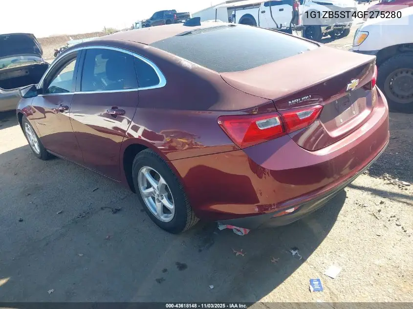 1G1ZB5ST4GF275280 2016 Chevrolet Malibu Ls