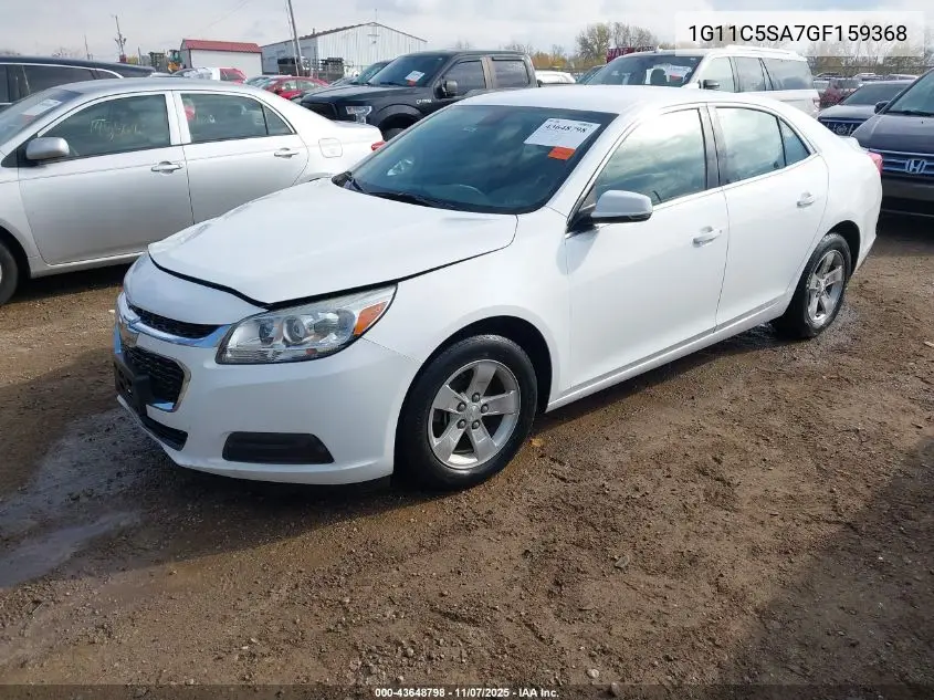 1G11C5SA7GF159368 2016 Chevrolet Malibu Limited Lt
