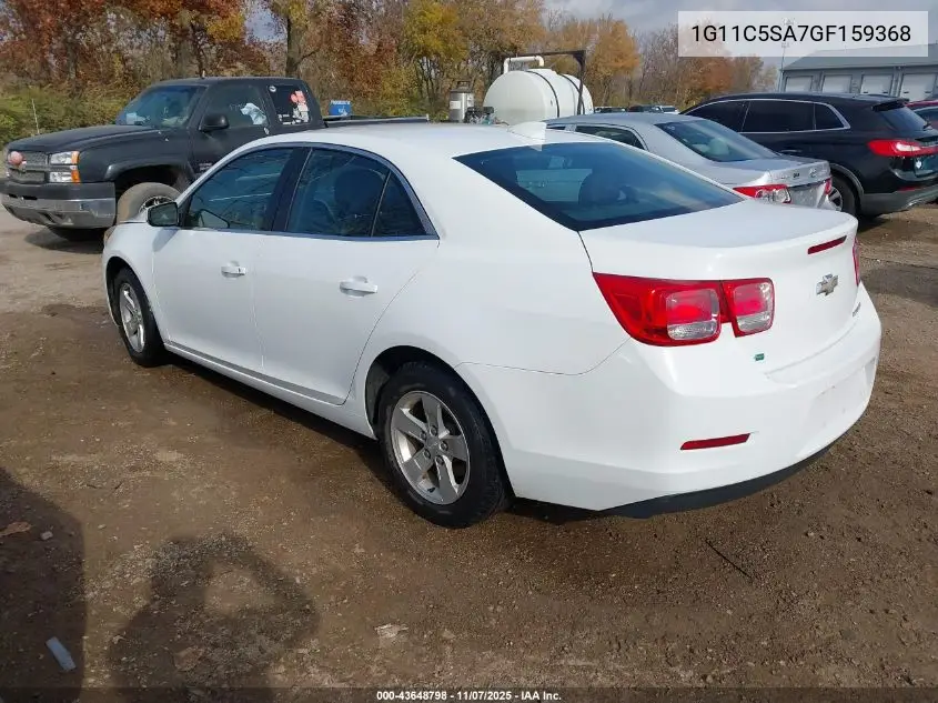 1G11C5SA7GF159368 2016 Chevrolet Malibu Limited Lt