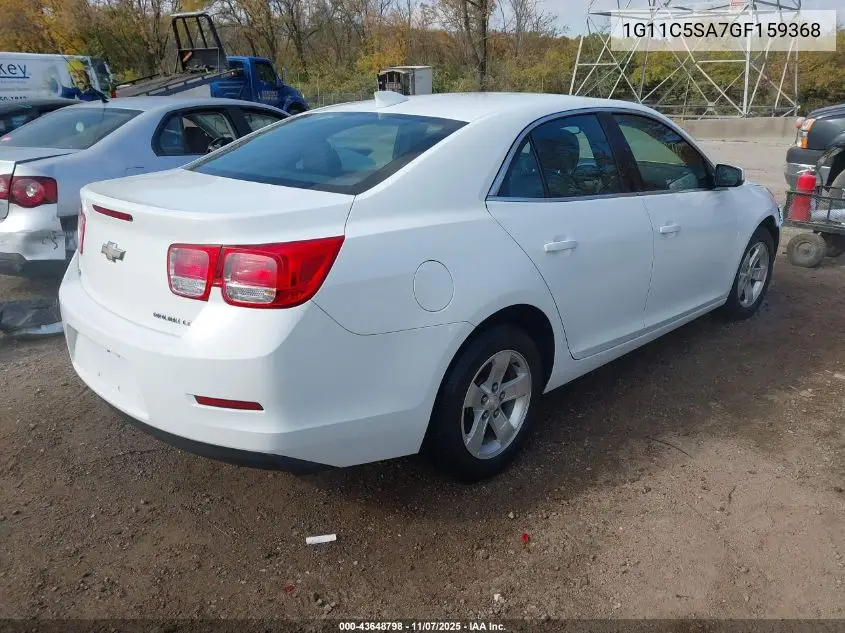 1G11C5SA7GF159368 2016 Chevrolet Malibu Limited Lt