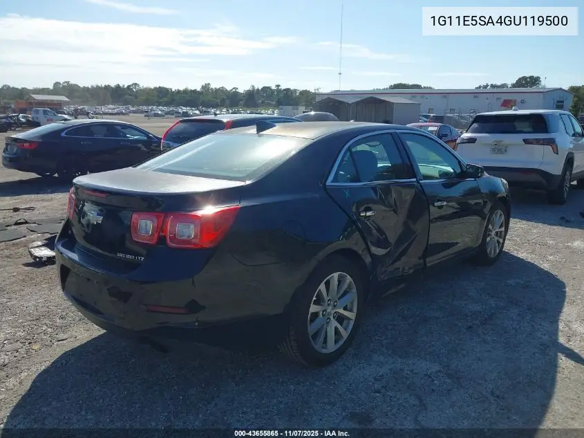1G11E5SA4GU119500 2016 Chevrolet Malibu Limited Ltz