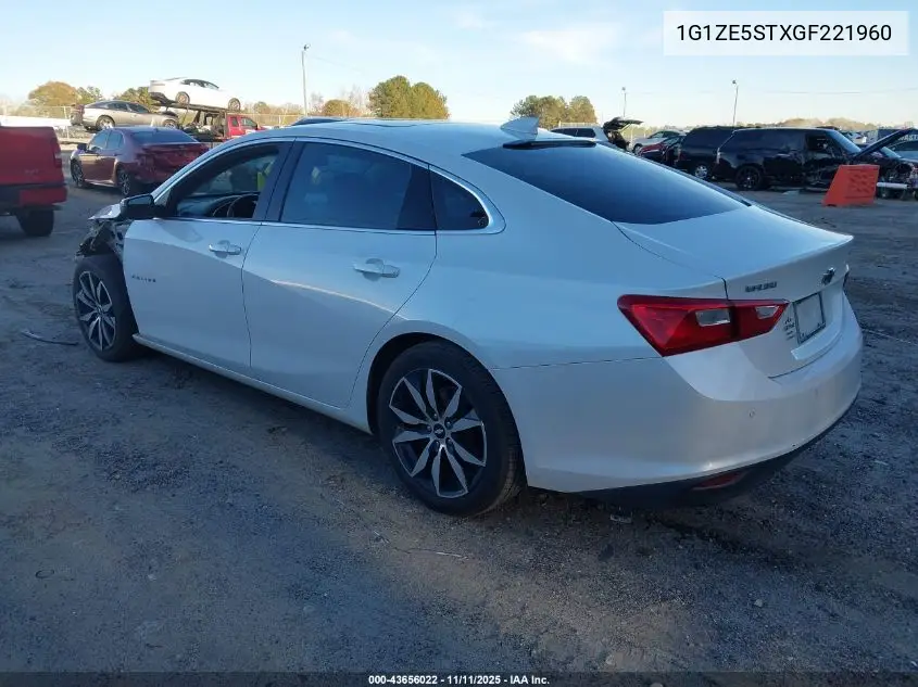1G1ZE5STXGF221960 2016 Chevrolet Malibu 1Lt