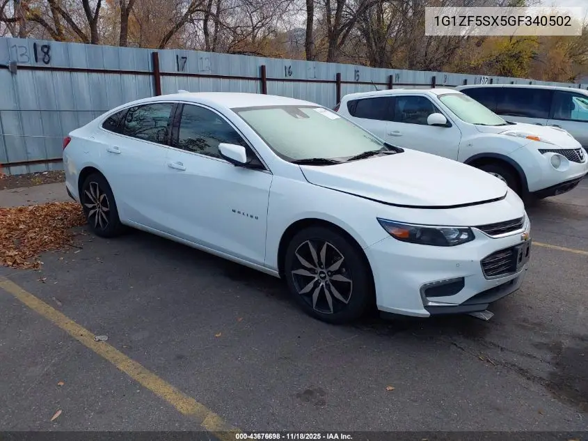 1G1ZF5SX5GF340502 2016 Chevrolet Malibu 2Lt
