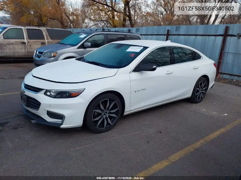 1G1ZF5SX5GF340502 2016 Chevrolet Malibu 2Lt