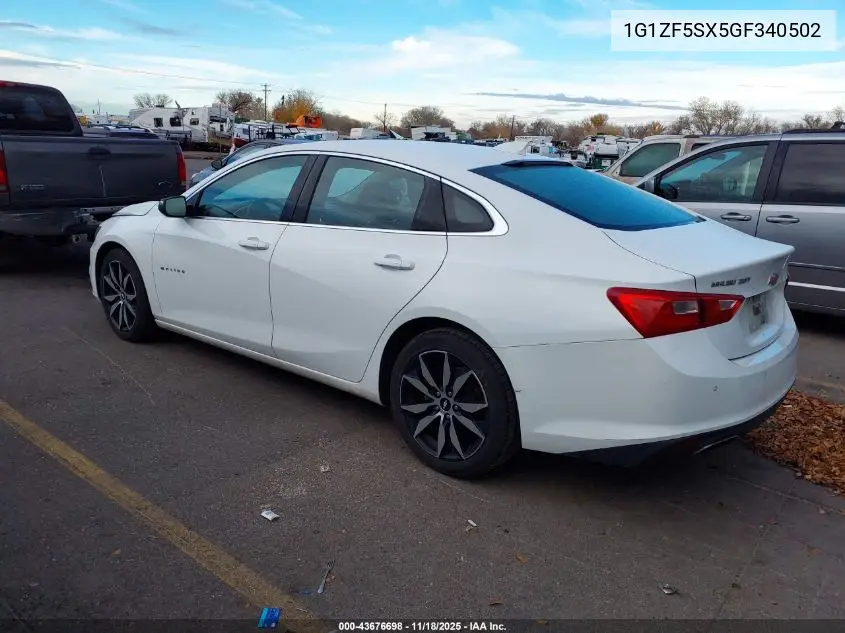 1G1ZF5SX5GF340502 2016 Chevrolet Malibu 2Lt