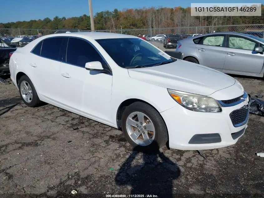 1G11C5SA1GF146289 2016 Chevrolet Malibu Limited Lt