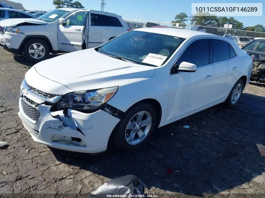1G11C5SA1GF146289 2016 Chevrolet Malibu Limited Lt