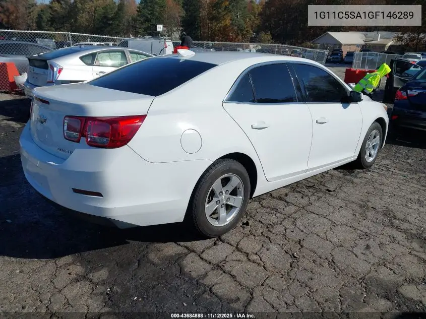 1G11C5SA1GF146289 2016 Chevrolet Malibu Limited Lt