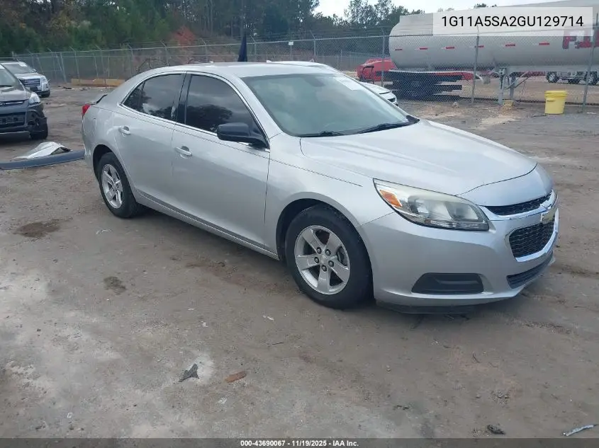 1G11A5SA2GU129714 2016 Chevrolet Malibu Limited 1Fl