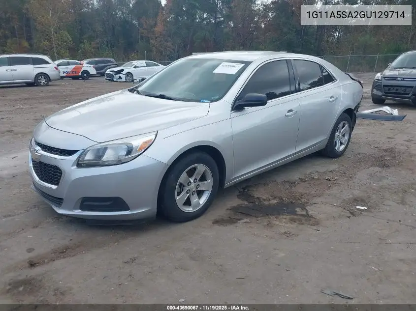 1G11A5SA2GU129714 2016 Chevrolet Malibu Limited 1Fl
