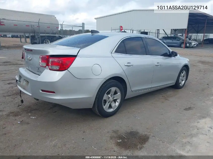 1G11A5SA2GU129714 2016 Chevrolet Malibu Limited 1Fl